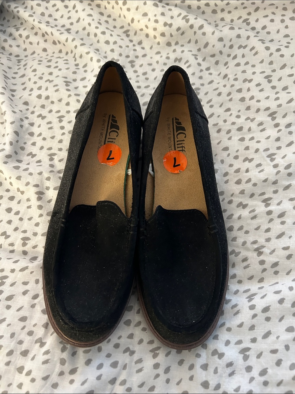 Cliffs by WHITE MOUNTAIN Black Suede Slip-On Loafers